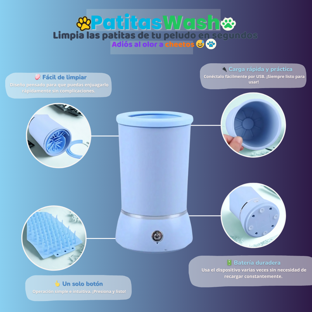 🐶 Patas sucias, no más. ¡PatitasWash al rescate!
